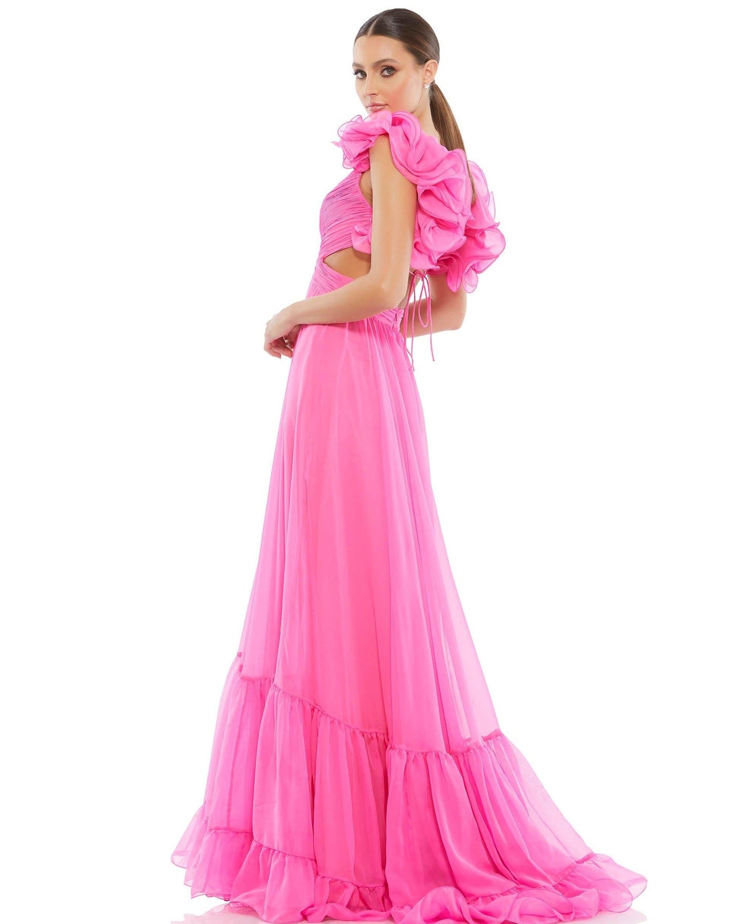 Mac Duggal Long Formal Ruffled Dress 67911 - The Dress Outlet