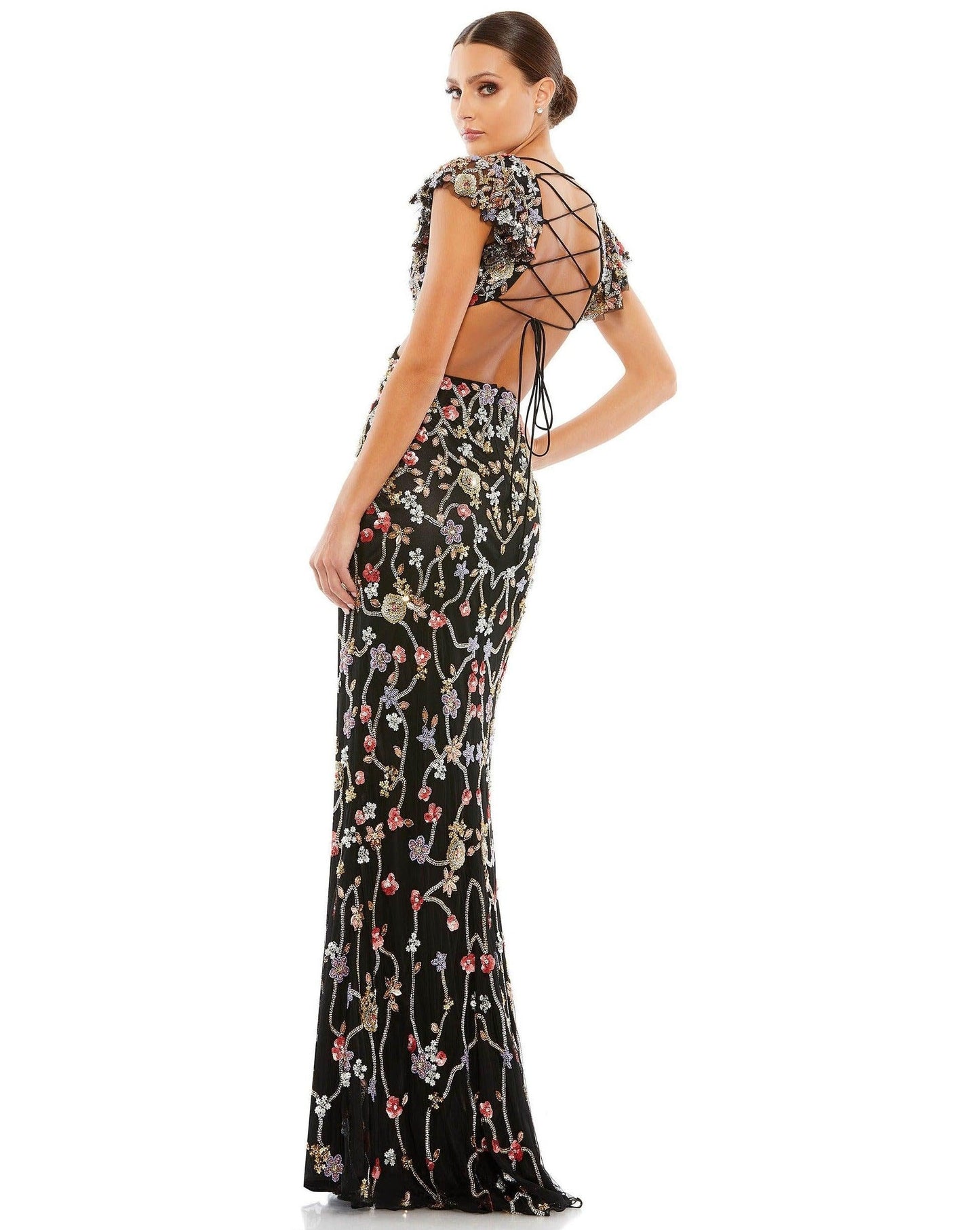 Mac Duggal Long Formal Ruffled Prom Dress 5564 - The Dress Outlet