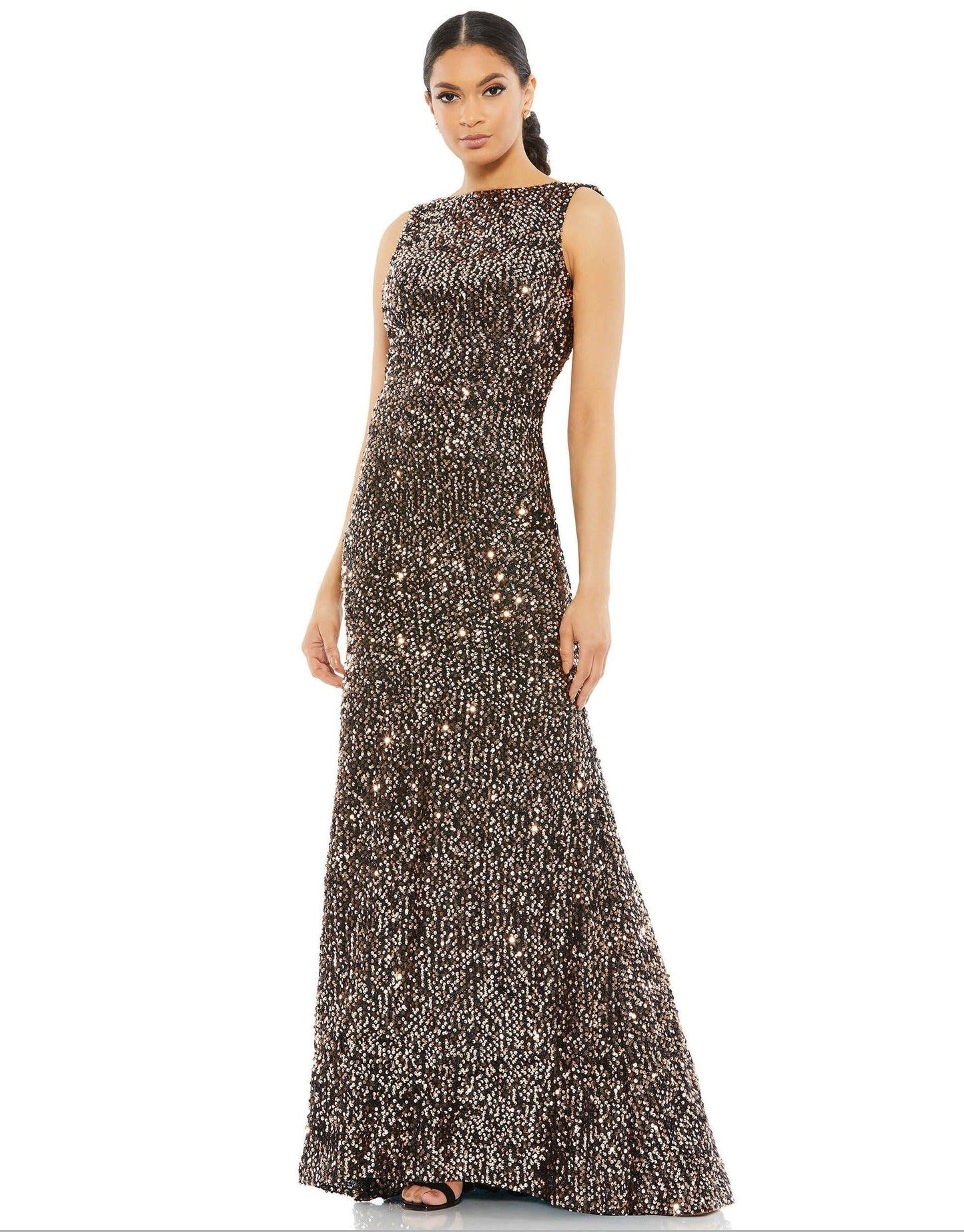 Mac Duggal Long Formal Sleeveless Evening Dress - The Dress Outlet