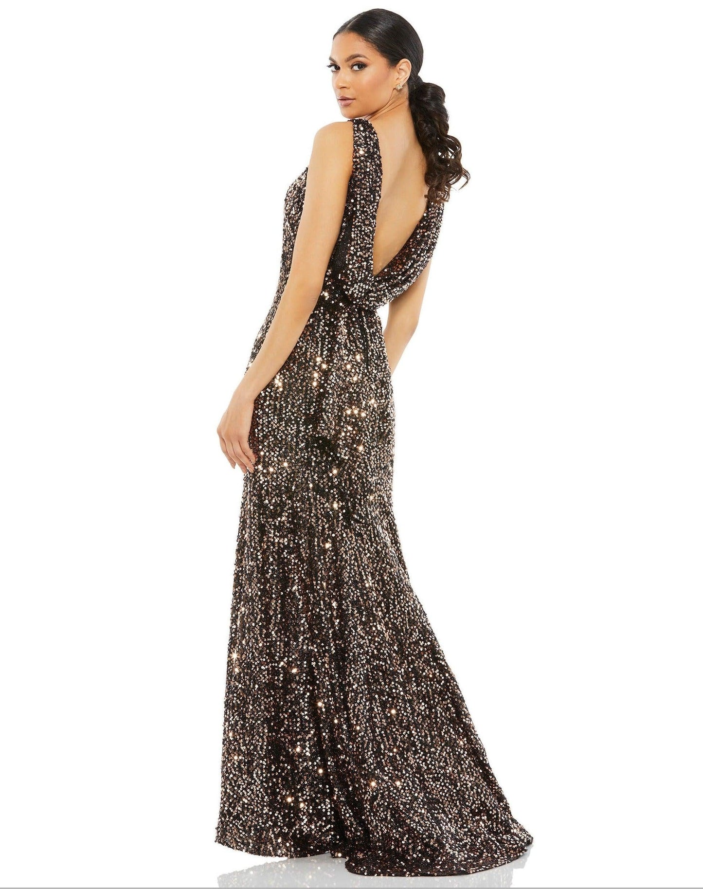 Mac Duggal Long Formal Sleeveless Evening Dress - The Dress Outlet