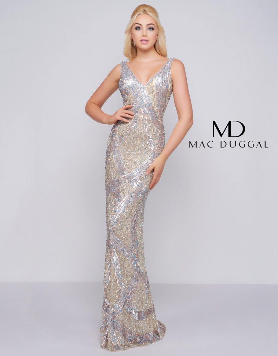 Mac Duggal Long Formal Sleeveless Prom Dress 4436A - The Dress Outlet