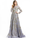 Mac Duggal Long Sleeve Embellished Illusion Evening 5217 - The Dress Outlet