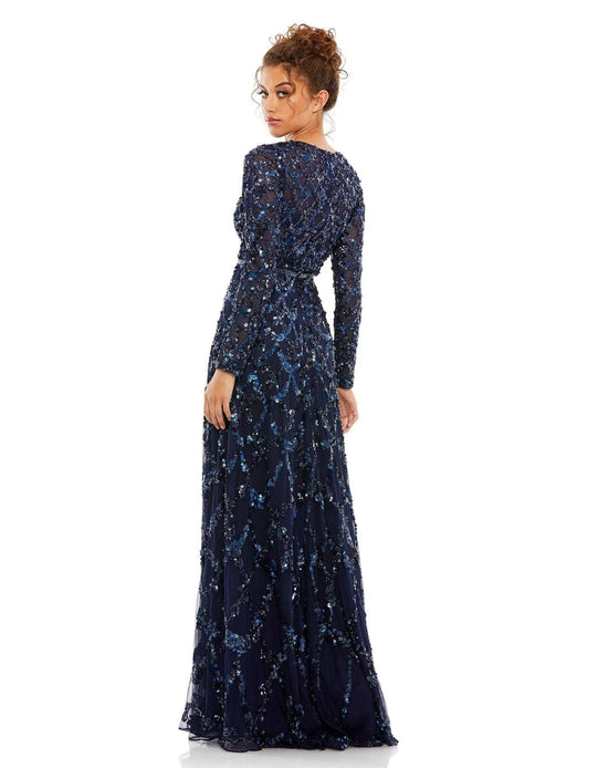 Charcoal Mac Duggal 5496 Long Mother of the Bride Dress for $698.0 ...