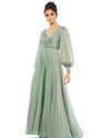 Mac Duggal Long Mother of the Bride Dress Sage