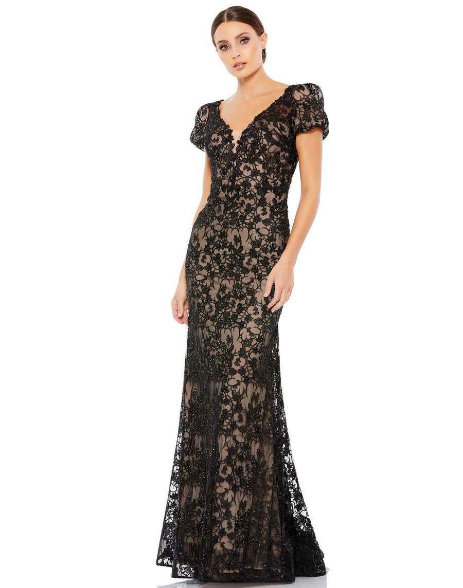 Mac Duggal Long Mother of the Bride Lace Gown 50644 - The Dress Outlet