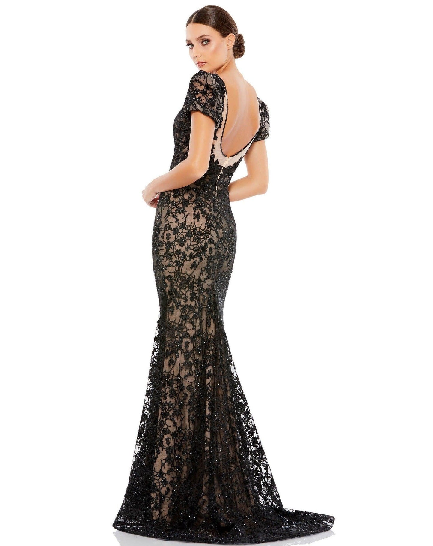 Mac Duggal Long Mother of the Bride Lace Gown 50644 - The Dress Outlet