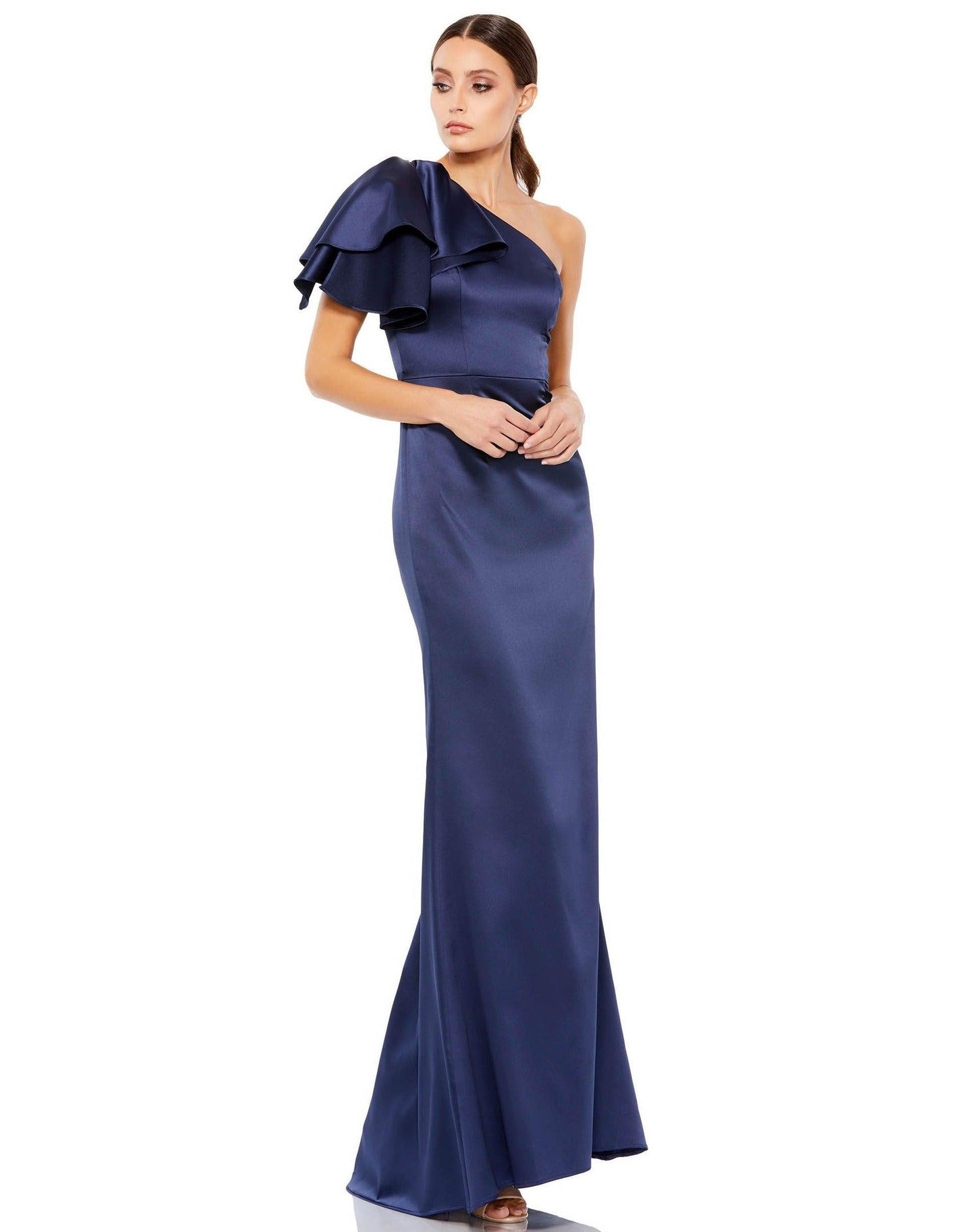 Mac Duggal Long One Shoulder Formal Gown 26521 - The Dress Outlet