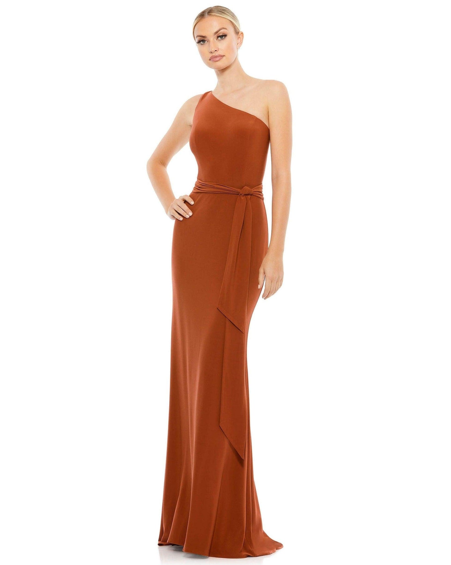 Mac Duggal Long One Shoulder Formal Gown 26581 - The Dress Outlet