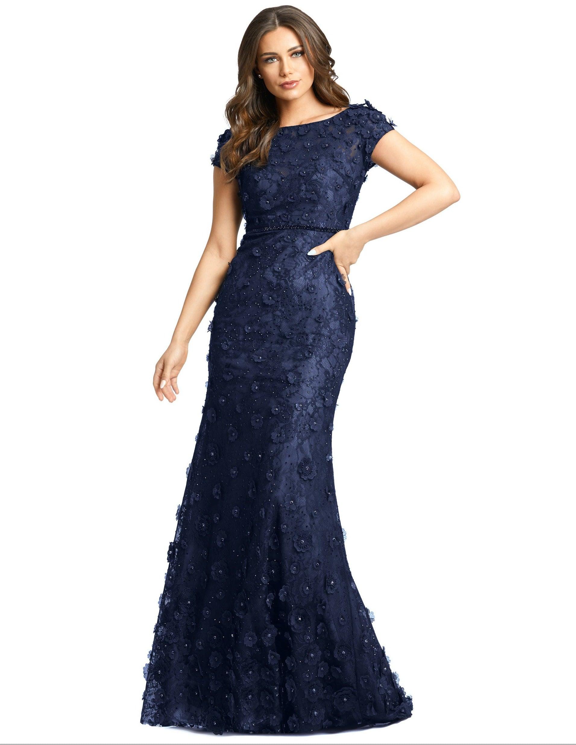 Mac Duggal Peacock Prom Dress