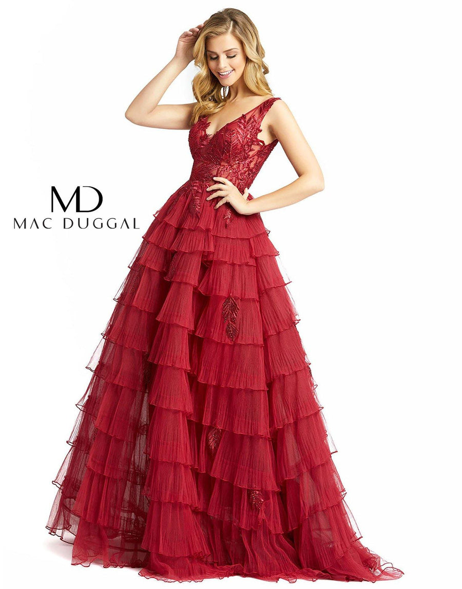 Mac Duggal Long Prom Sleeveless Ball Gown 20136 - The Dress Outlet