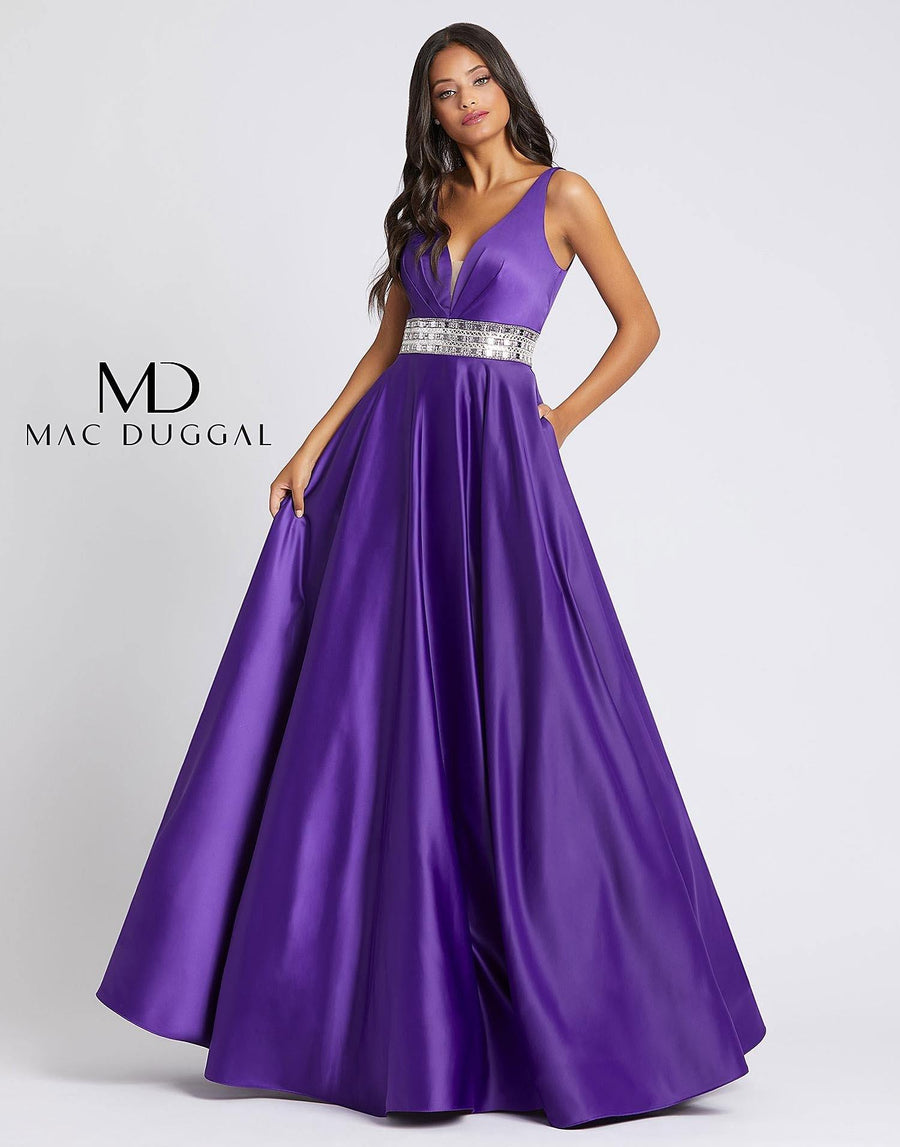 Mac Duggal Long Prom Sleeveless Ballgown 48879A - The Dress Outlet