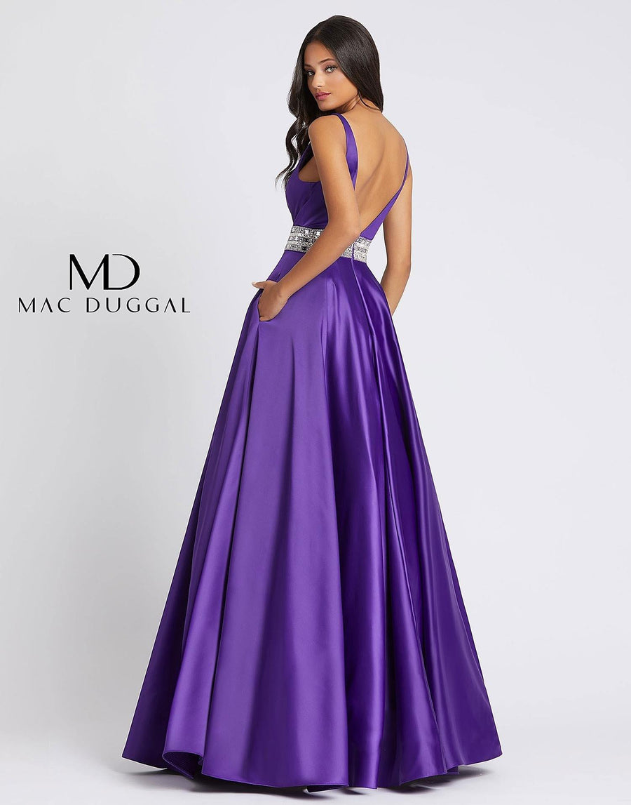 Mac Duggal Long Prom Sleeveless Ballgown 48879A - The Dress Outlet