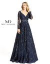 Mac Duggal Long Sleeve Embellished Ball Gown Sale - The Dress Outlet