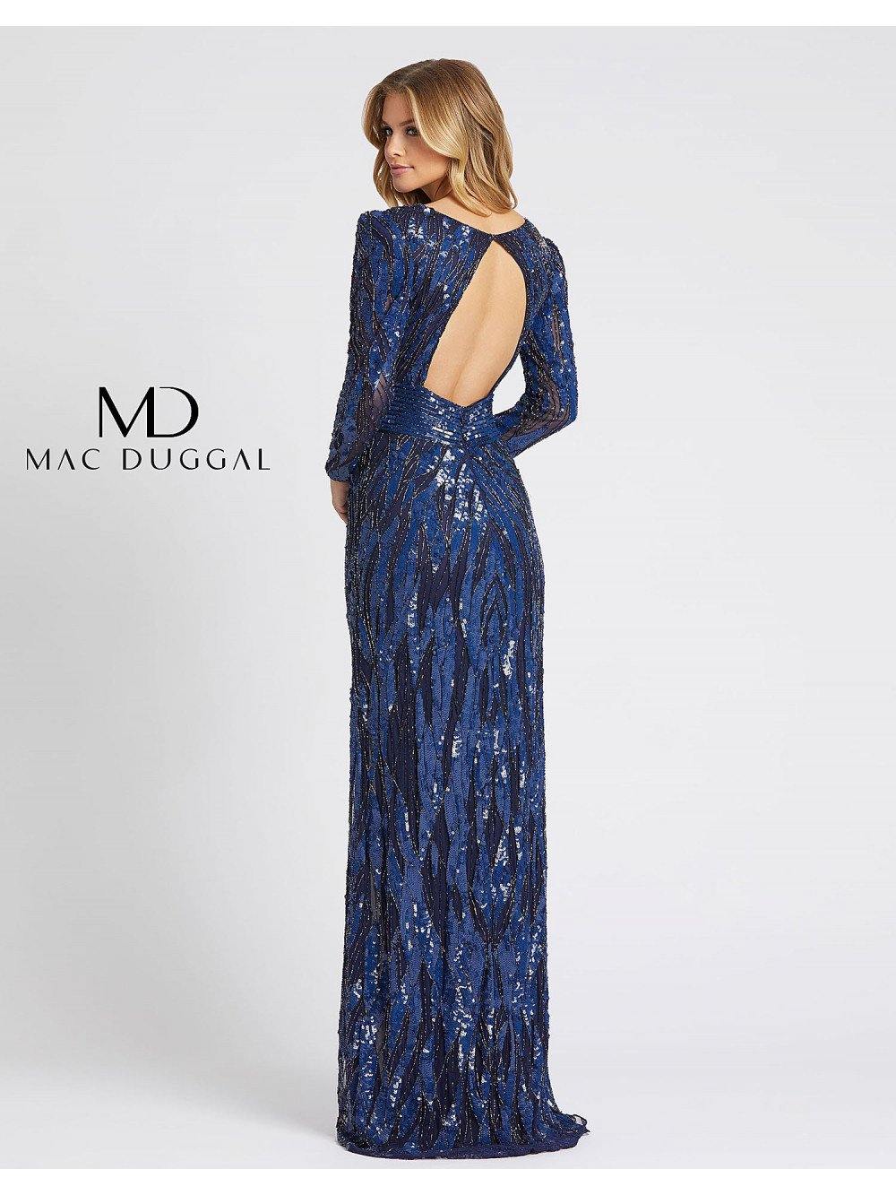 Mac Duggal Long Sleeve Evening Prom Dress 4635D - The Dress Outlet