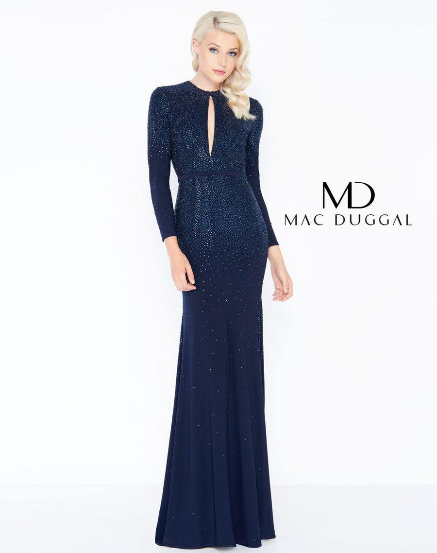 Mac Duggal Long Sleeve Evening Prom Dress 62908M - The Dress Outlet