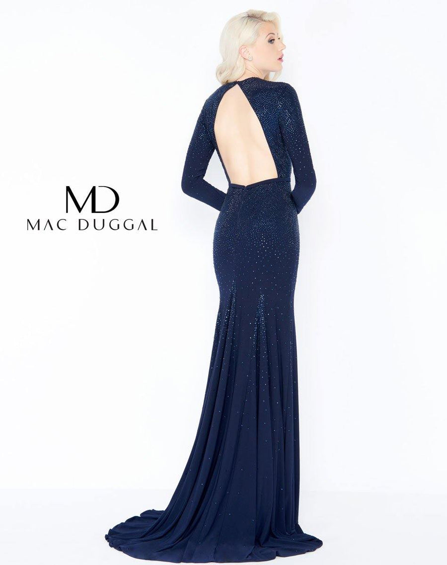 Mac Duggal Long Sleeve Evening Prom Dress 62908M - The Dress Outlet