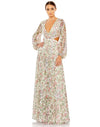 Mac Duggal Long Sleeve Floral Formal Dress 93746 - The Dress Outlet