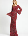 Mac Duggal Long Sleeve Formal Beaded Dress 4576 - The Dress Outlet