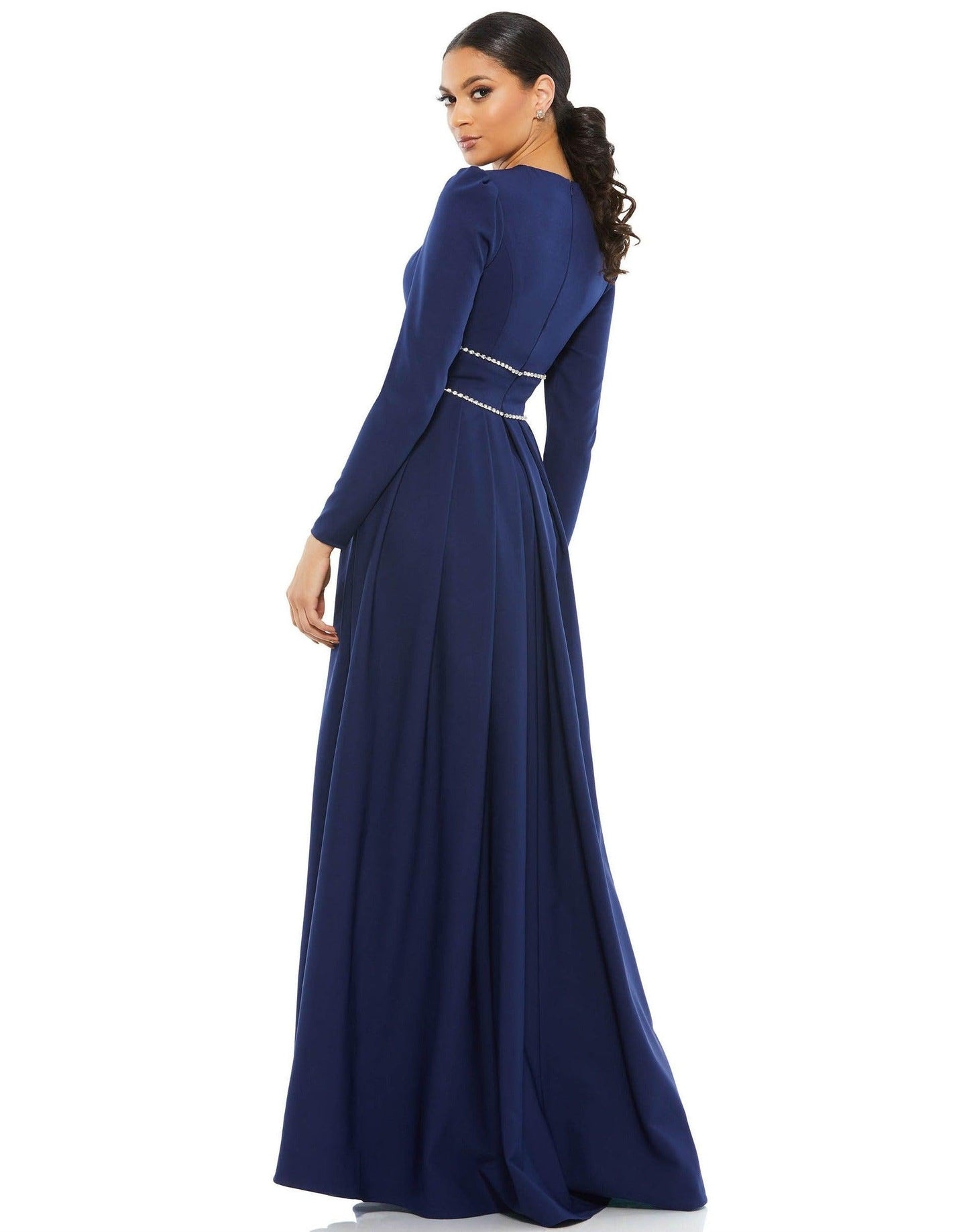 Mac Duggal Long Sleeve Formal Evening Dress 55705 - The Dress Outlet