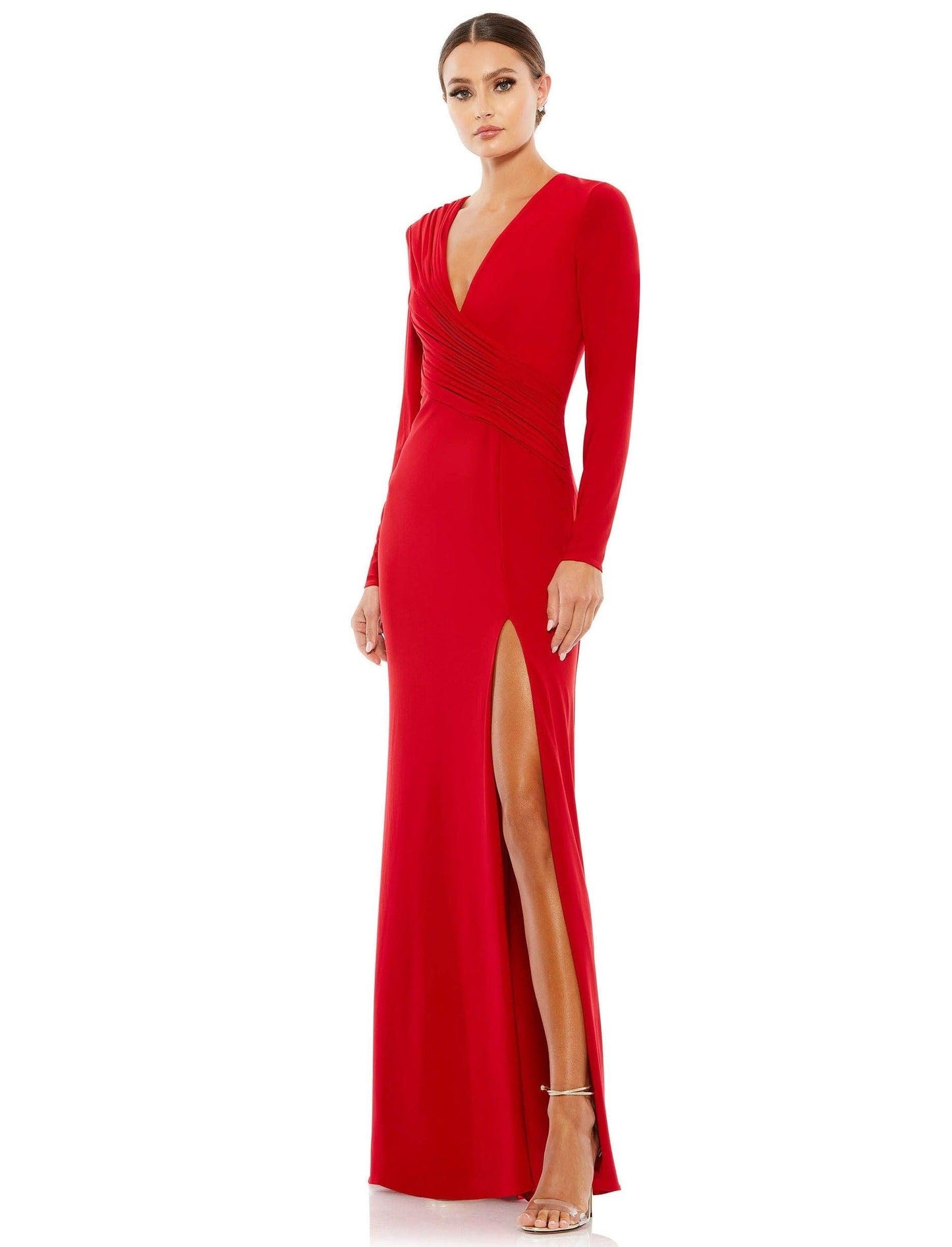 Mac Duggal Long Sleeve Formal Evening Gown 26686 - The Dress Outlet