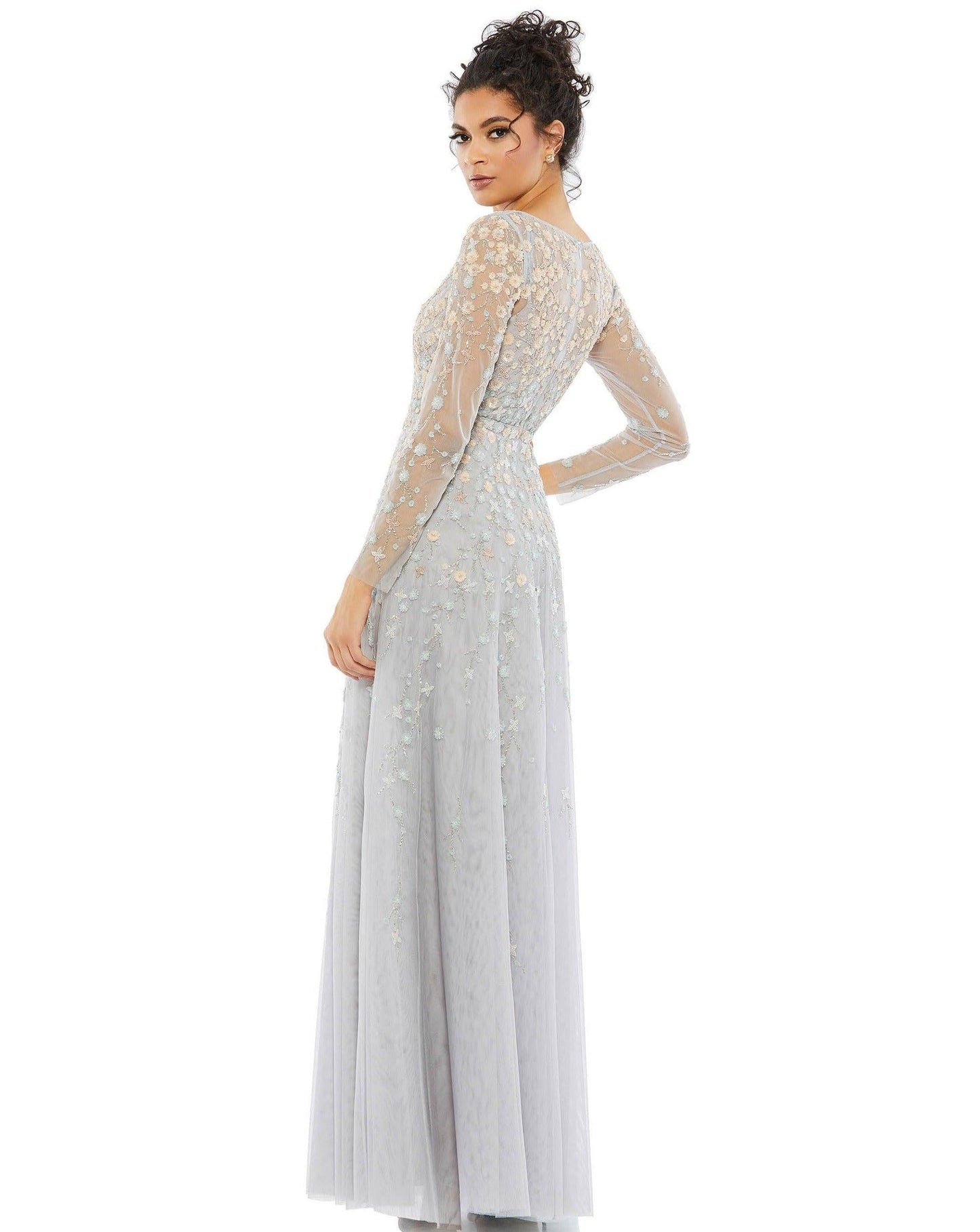 Mac Duggal Long Sleeve Formal Evening Gown 9131 - The Dress Outlet