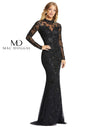 Mac Duggal Long Sleeve Formal Evening Lace Dress - The Dress Outlet