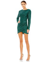 Mac Duggal Long Sleeve Short Cocktail Dress 11291 - The Dress Outlet