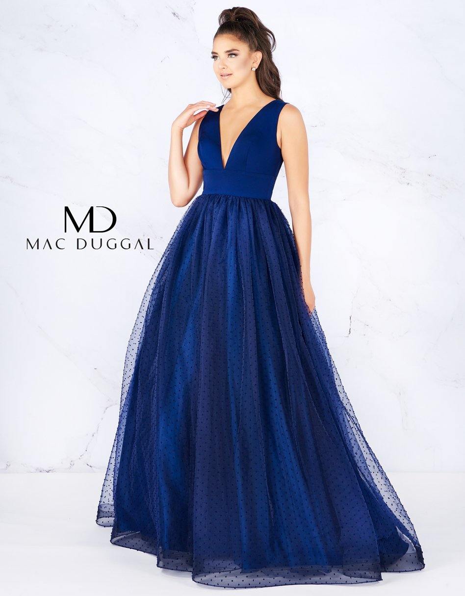 Mac Duggal Long Sleeveless A Line Prom Dress 66738L - The Dress Outlet