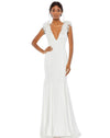 Mac Duggal Long Sleeveless Wedding Dress 68137 - The Dress Outlet