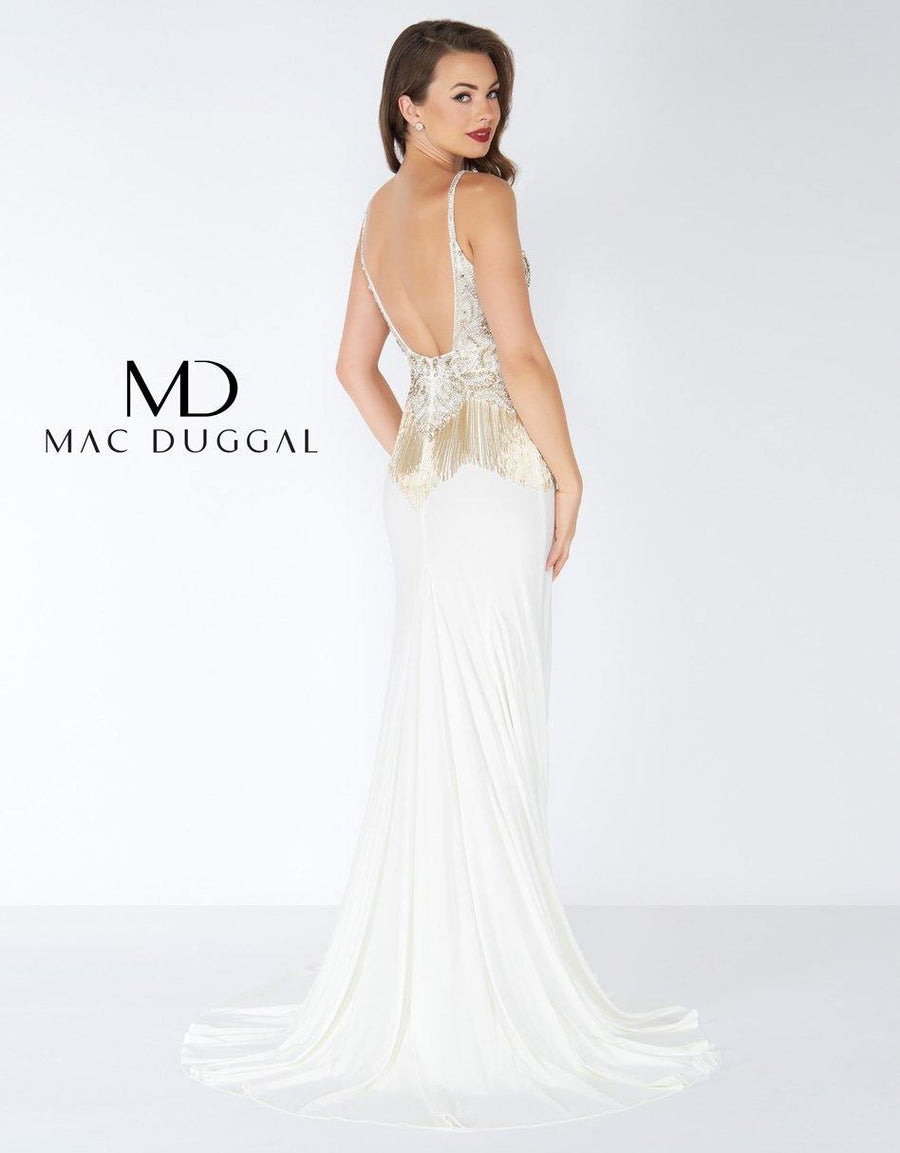 Mac Duggal Long Spaghetti Strap Prom Dress 62957R - The Dress Outlet