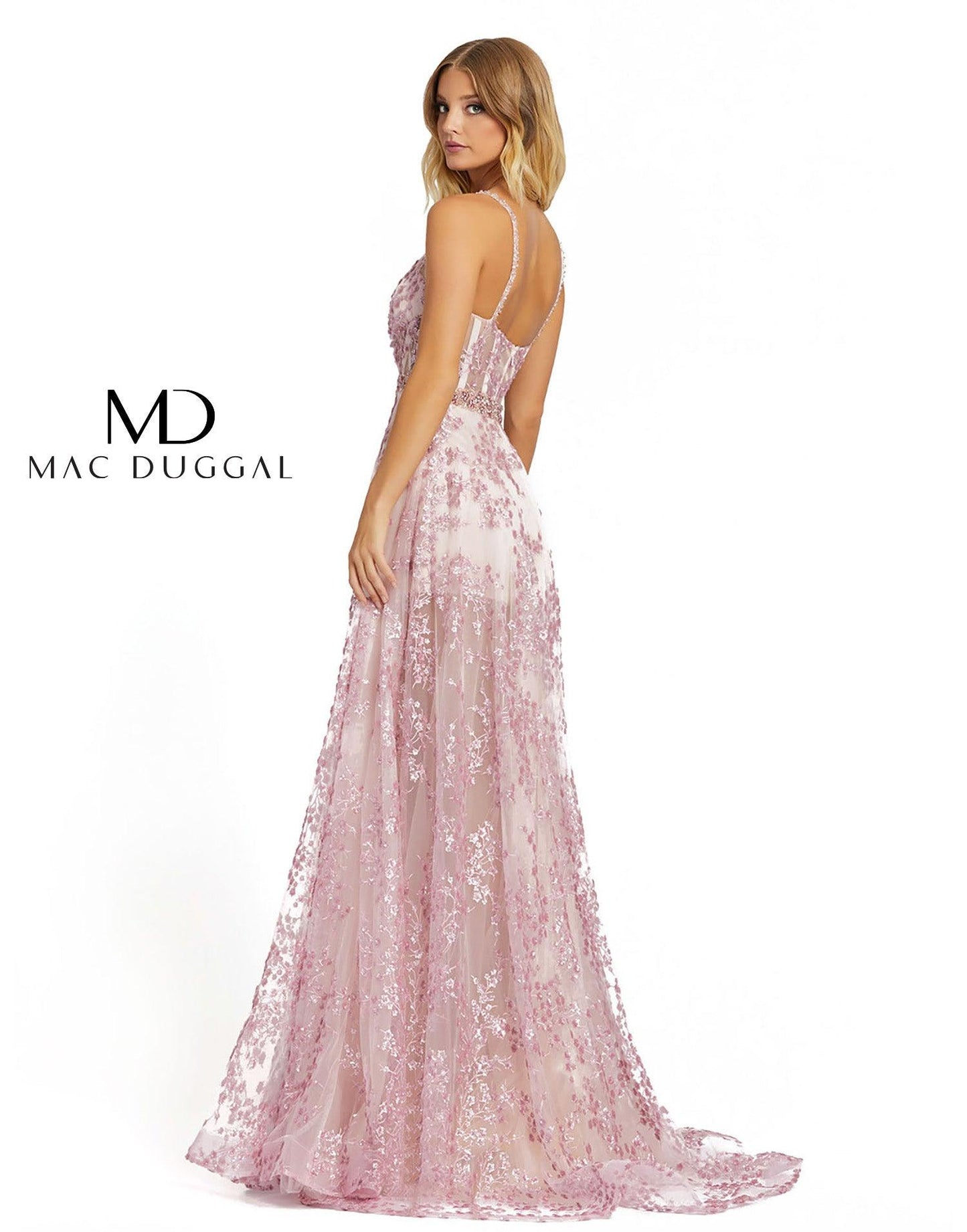 Mac Duggal Long Spaghetti Strap Prom Gown 67264 Sale - The Dress Outlet