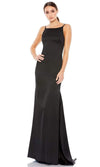 Mac Duggal Long Spaghetti Strap Satin Dress 49104 - The Dress Outlet