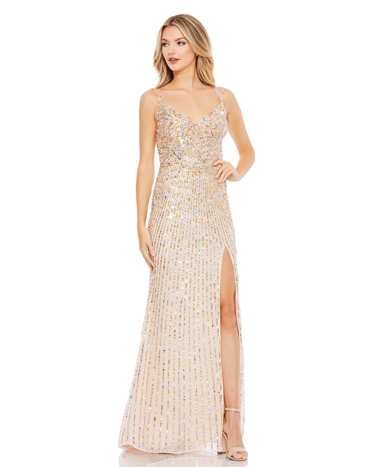 Mac Duggal Long Sparkling Sleeveless Prom Dress 10702 - The Dress Outlet