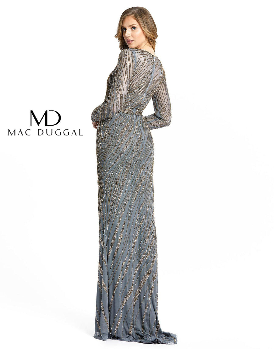 Mac Duggal Mother of the Bride Long Dress Platinum