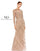 Mac Duggal Mother of the Bride Long Dress Mocha