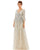 Mac Duggal Mother of the Bride Long Dress Silver/Nude