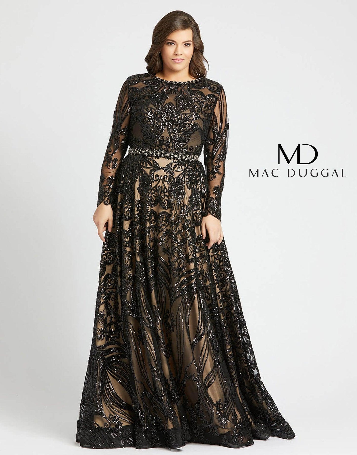 Mac Duggal Plus Size Long Gown 67148 Sale - The Dress Outlet