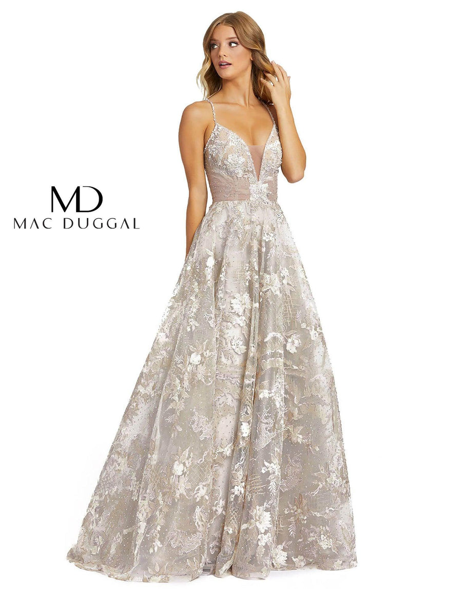 Mac Duggal Prom Long Beaded Ball Gown 20211 Sale - The Dress Outlet