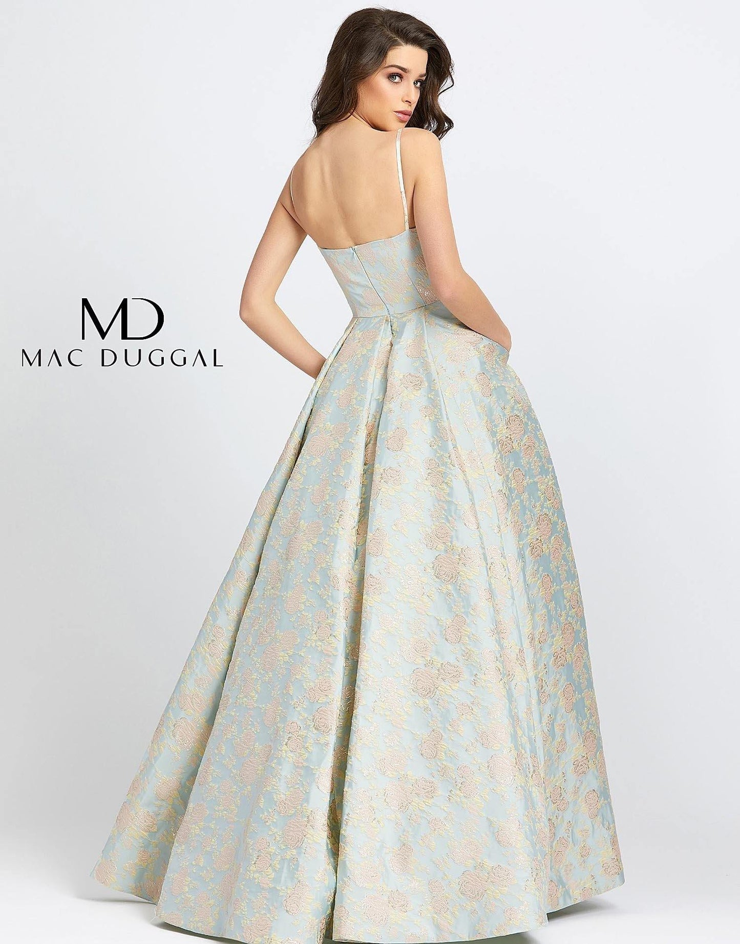 Mac Duggal Prom Long Floral Ball Gown 26117H - The Dress Outlet