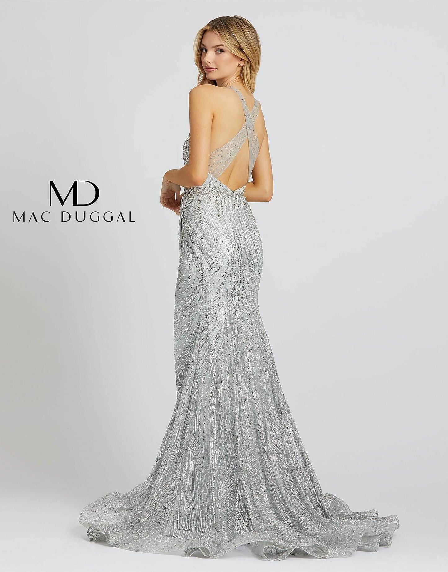 Mac Duggal Prom Long Formal Mermaid Evening Dress - The Dress Outlet Mac Duggal