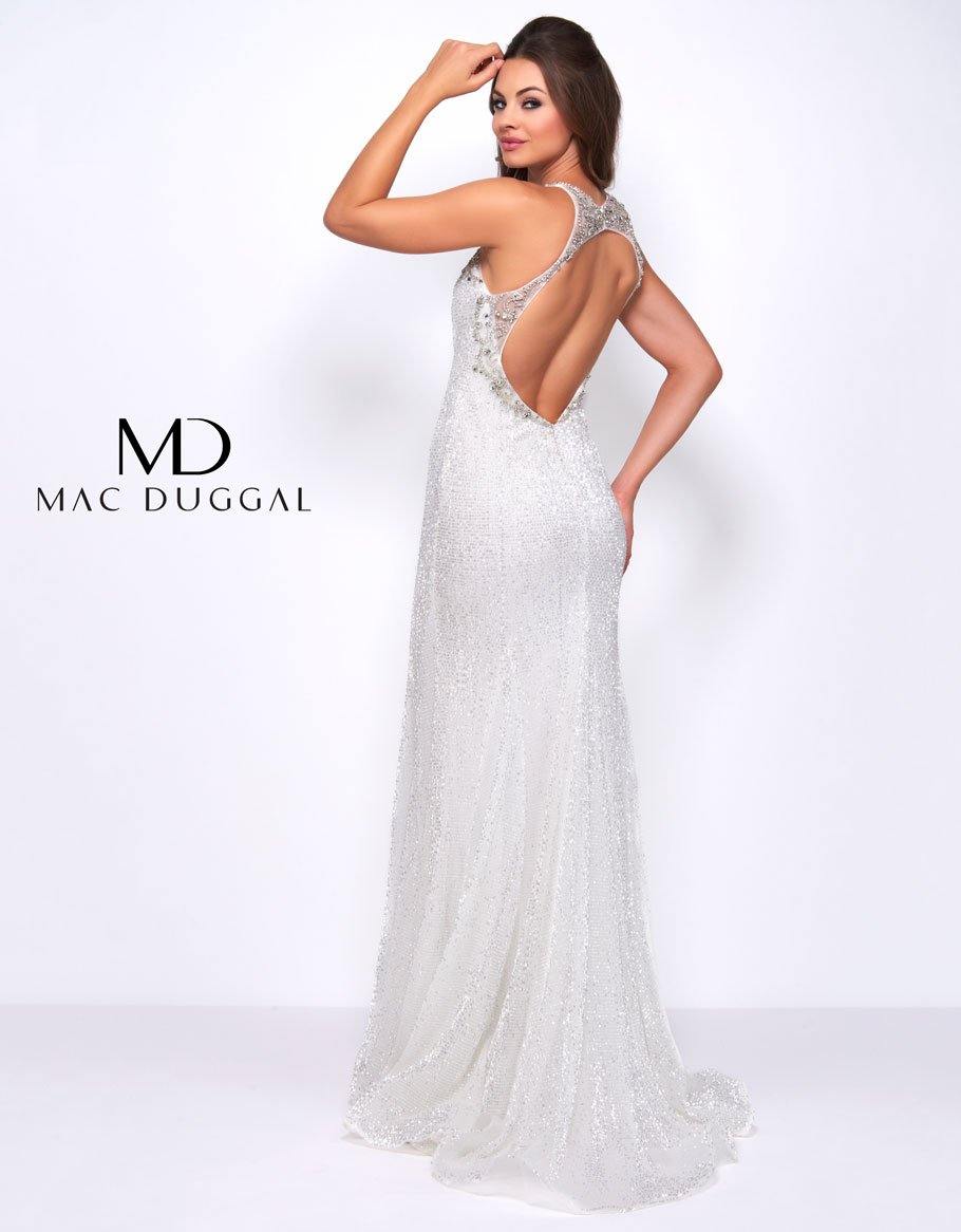 Mac Duggal Prom Long Halter Trumpet Dress 77571A - The Dress Outlet