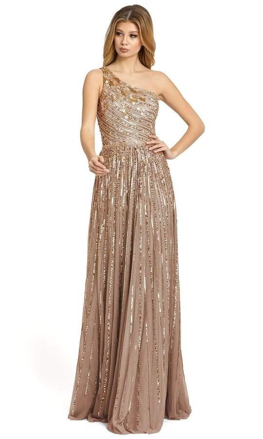 Mac Duggal Prom Long One Shoulder A Line Gown 5220 - The Dress Outlet