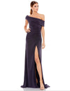 Formal Dresses Prom Long One Shoulder Formal Gown Charcoal