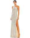 Prom Dresses Prom Long One Shoulder Formal Gown Silver