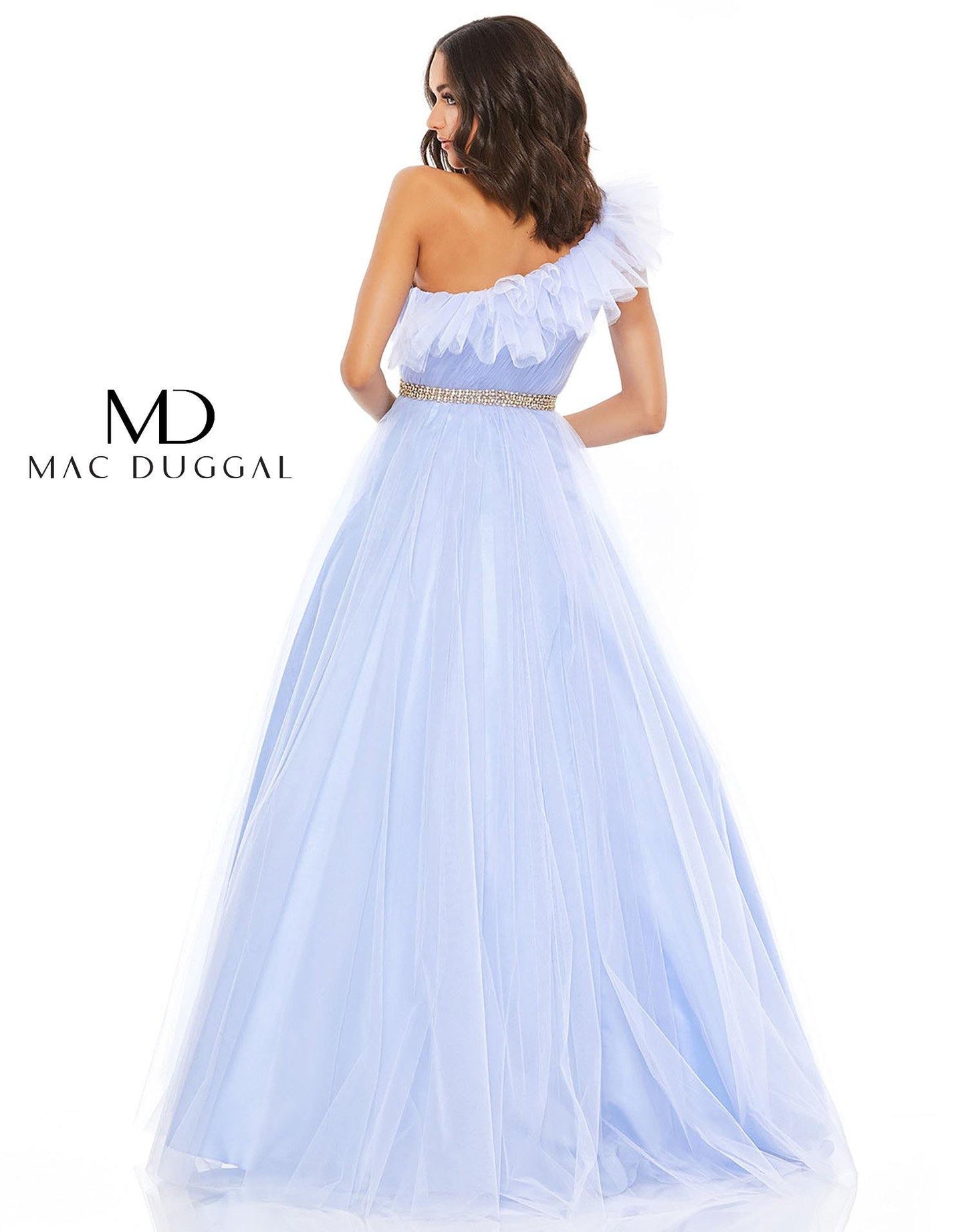 Mac Duggal Prom Long One Shoulder Formal Gown 67556 - The Dress Outlet