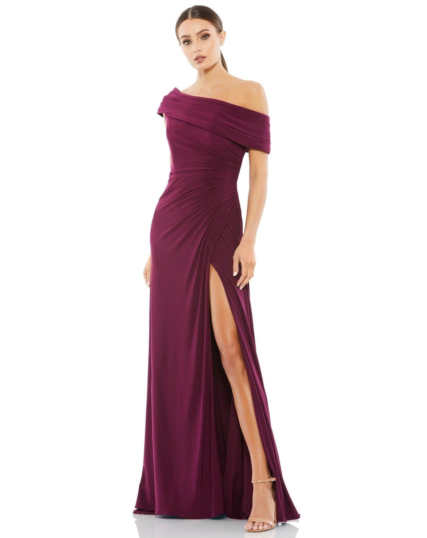 Mac Duggal Prom Long One Shoulder Formal Gown 26517 - The Dress Outlet