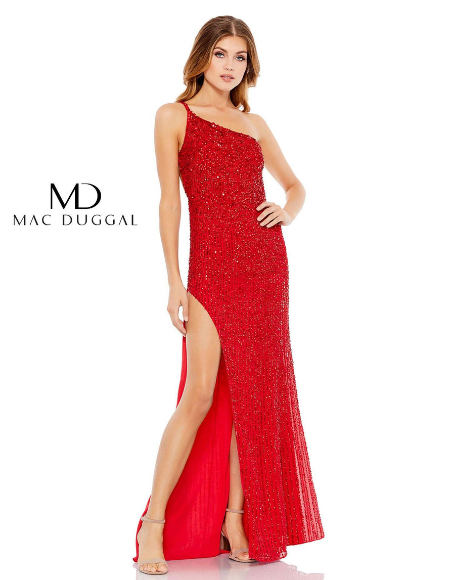 Mac Duggal Prom Long One Shoulder Sexy Dress 10711 - The Dress Outlet