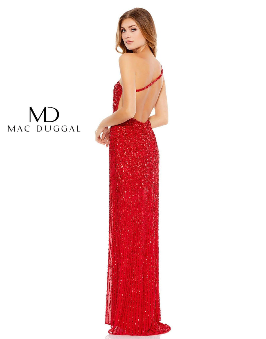 Mac Duggal Prom Long One Shoulder Sexy Dress 10711 - The Dress Outlet