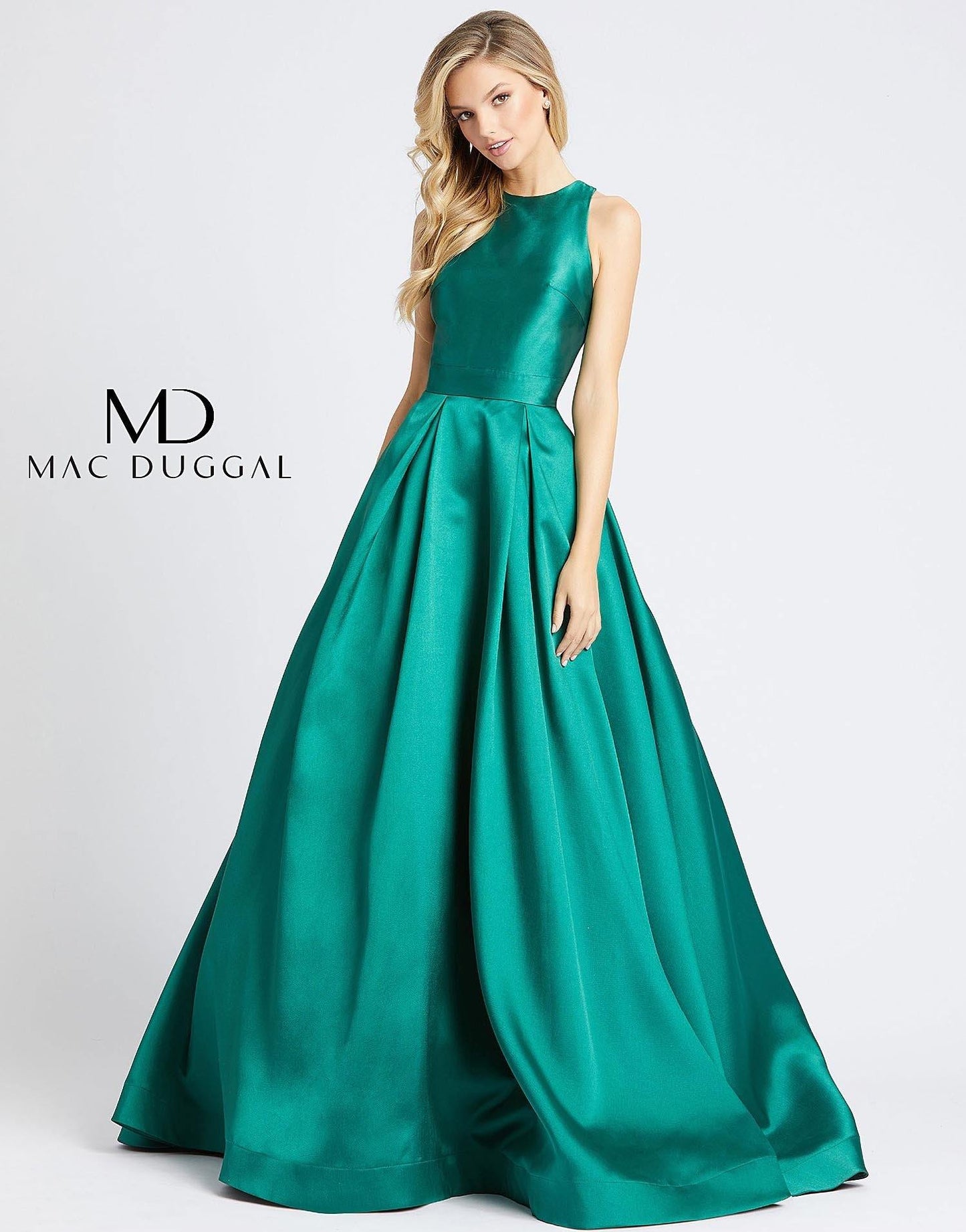 Mac Duggal Prom Long Pleated Ball Gown 55241H - The Dress Outlet