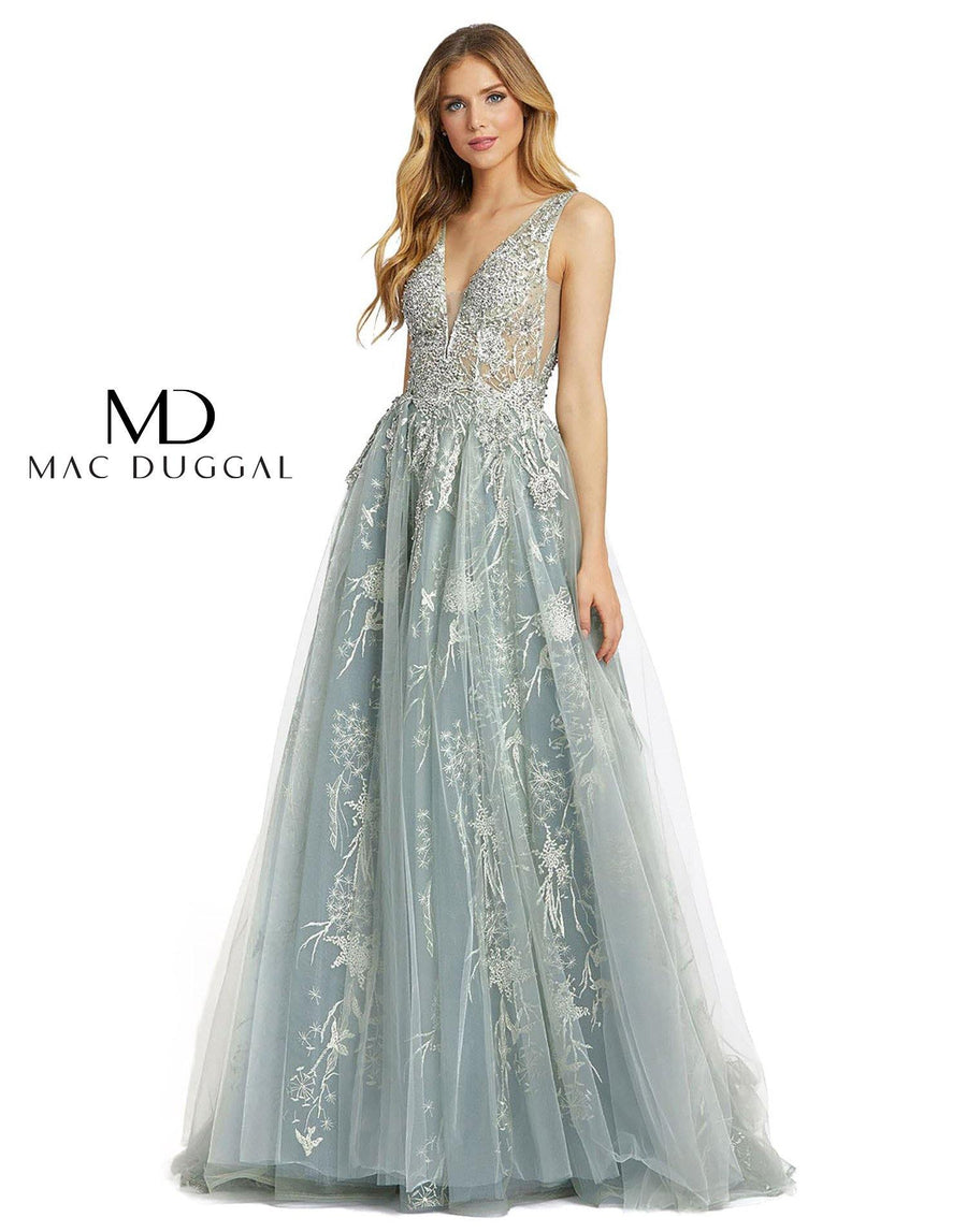 Mac Duggal Prom Long Sleeveless Evening Gown 20220 - The Dress Outlet